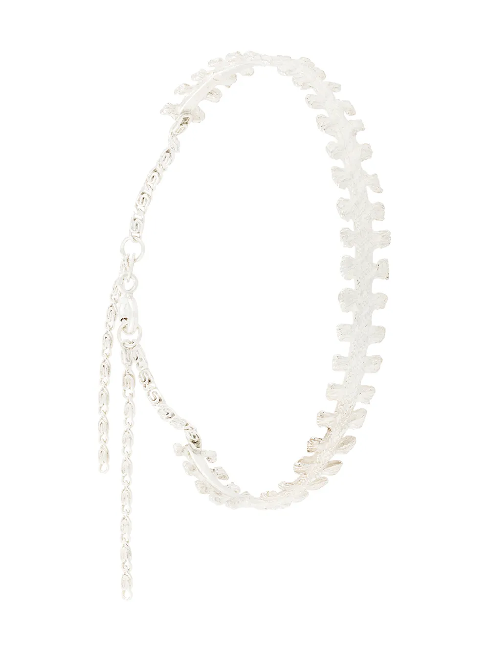 Wouters & Hendrix My Favourite notched cast ribbon bracelet | Metallic | Image 1