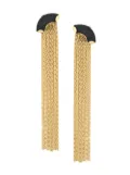 Wouters & Hendrix My Favourite onyx and chain earrings - Metallic