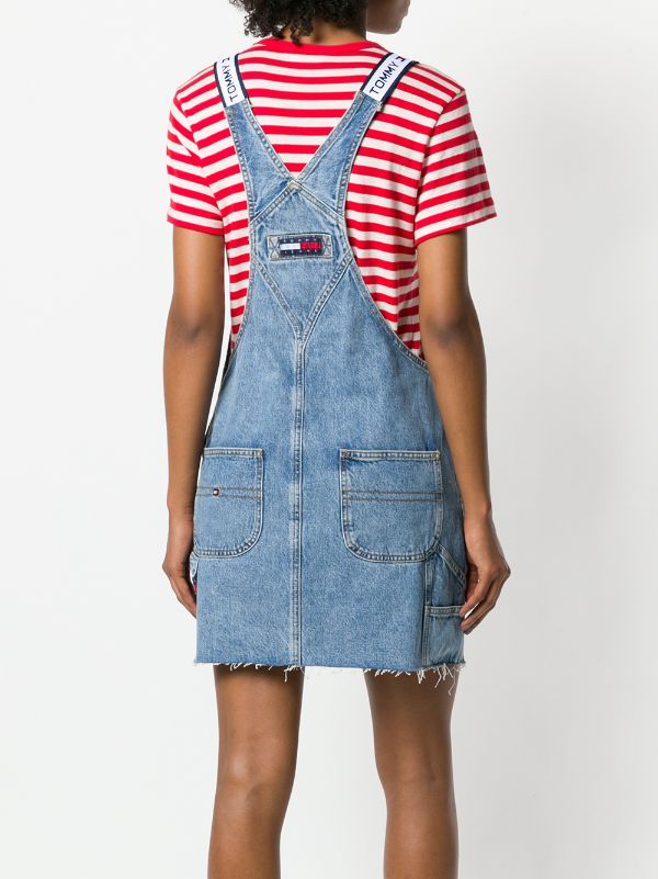 tommy jeans classic dungaree dress