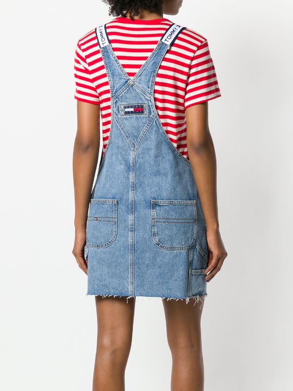 tommy hilfiger denim dungaree dress