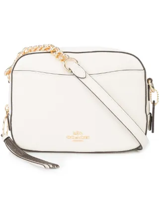 white crossbody bag coach