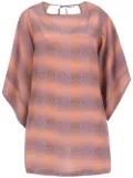 Amir Slama silk beach dress - Brown