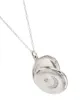 Sasha Samuel Lia crystal-embellished moon locket necklace
