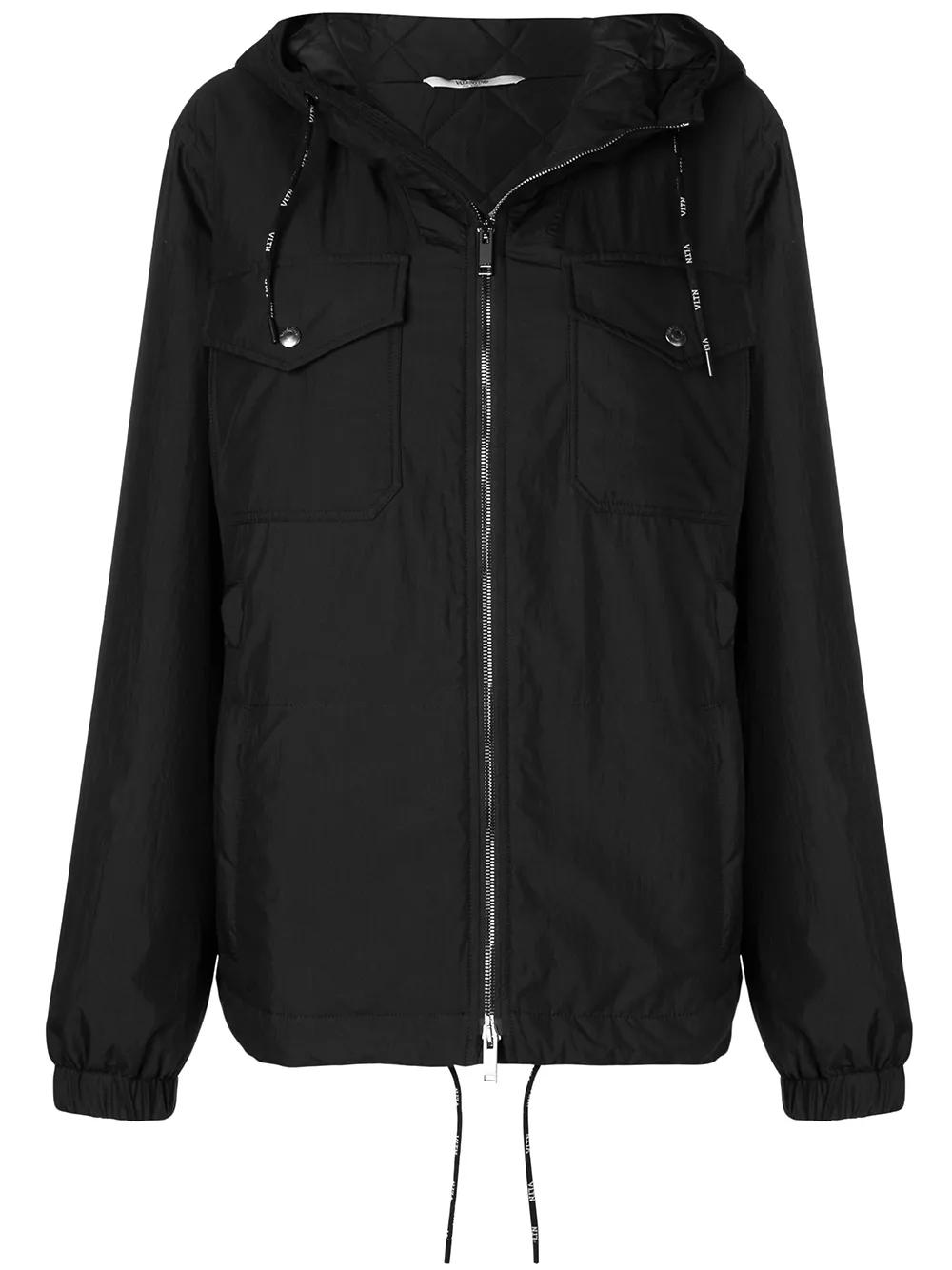 Valentino Garavani padded shell jacket Zwart
