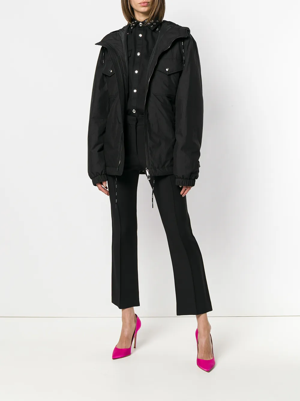 Valentino Garavani padded shell jacket Zwart