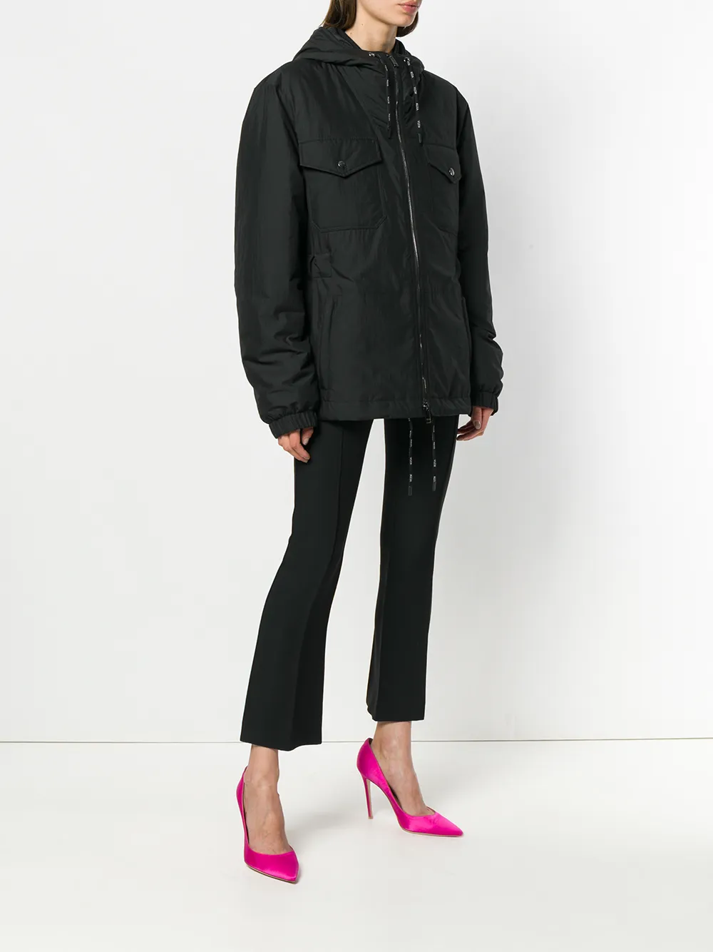 Valentino Garavani padded shell jacket Zwart