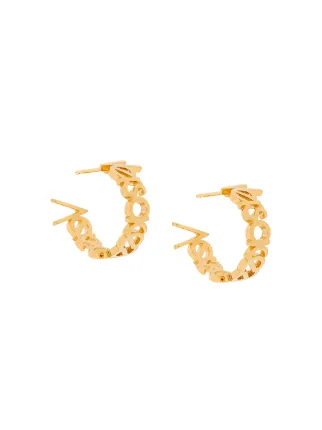 versace logo earrings
