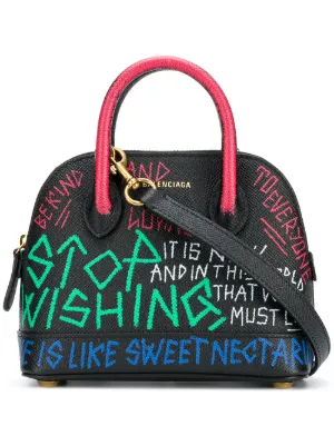 Balenciaga 2018 Luxury Fashion Online Farfetch Balenciaga Ville Graffiti S Bag