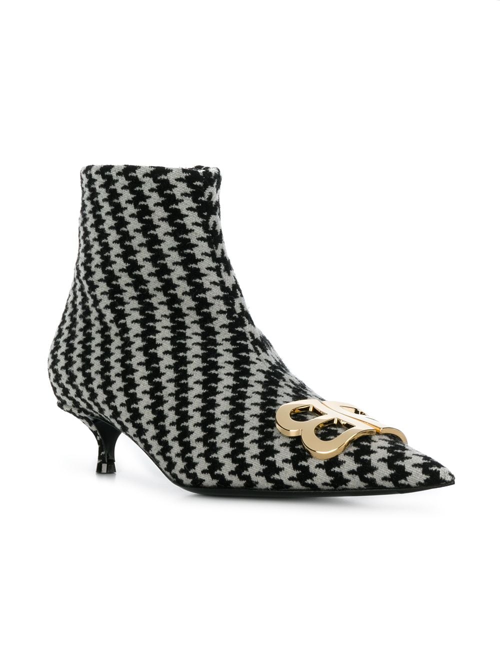 balenciaga houndstooth boots