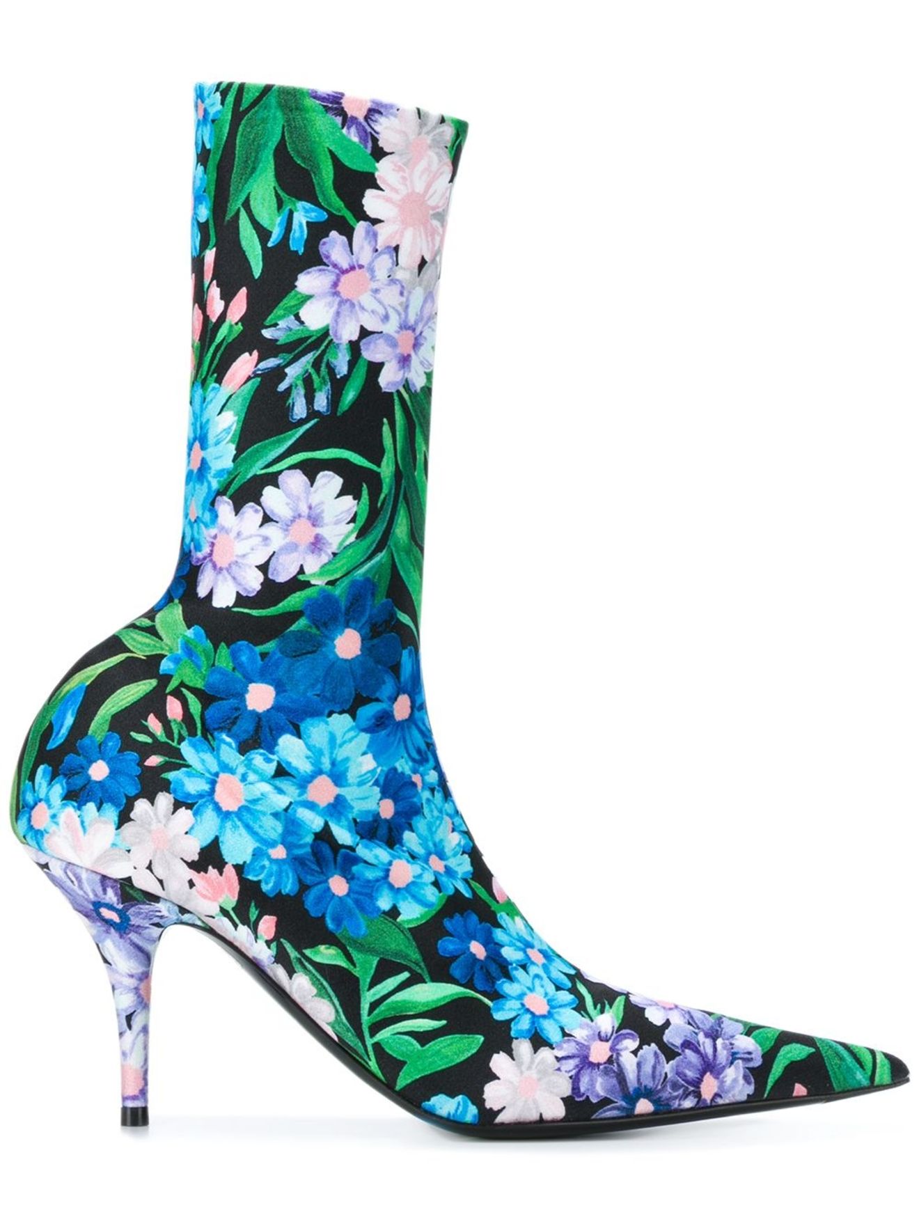 balenciaga floral knife boots