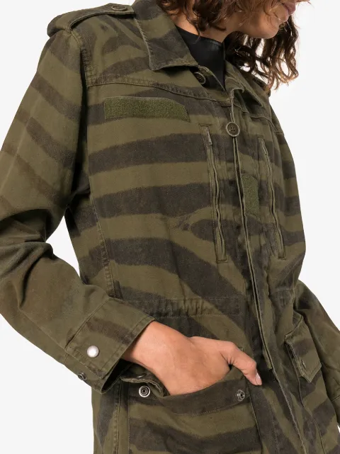 saint laurent zebra coat