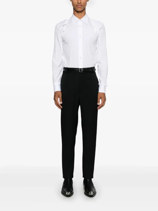 Alexander McQueen Harness Shirt | White | FARFETCH