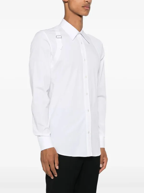 ★alexander mcqueen★ Strap Harness Shirt White 6152719000 6 Alexander McQueen Harness Shirt | White | FARFETCH