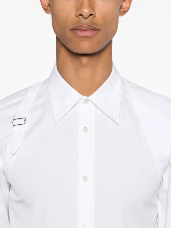 Alexander McQueen Harness Shirt | White | FARFETCH
