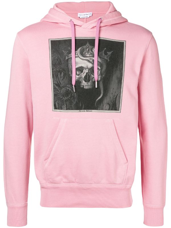 pink skull hoodie