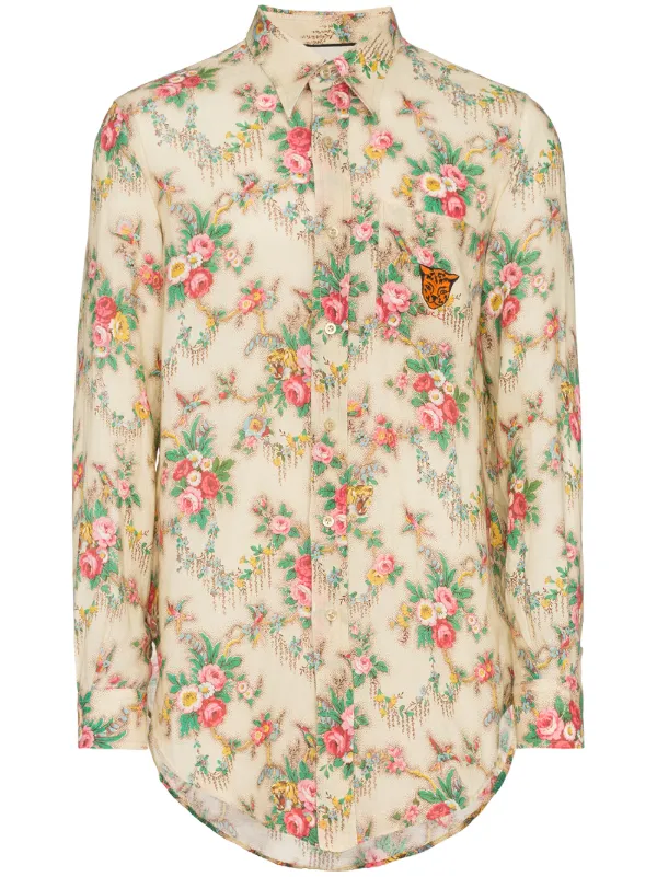 gucci floral shirts