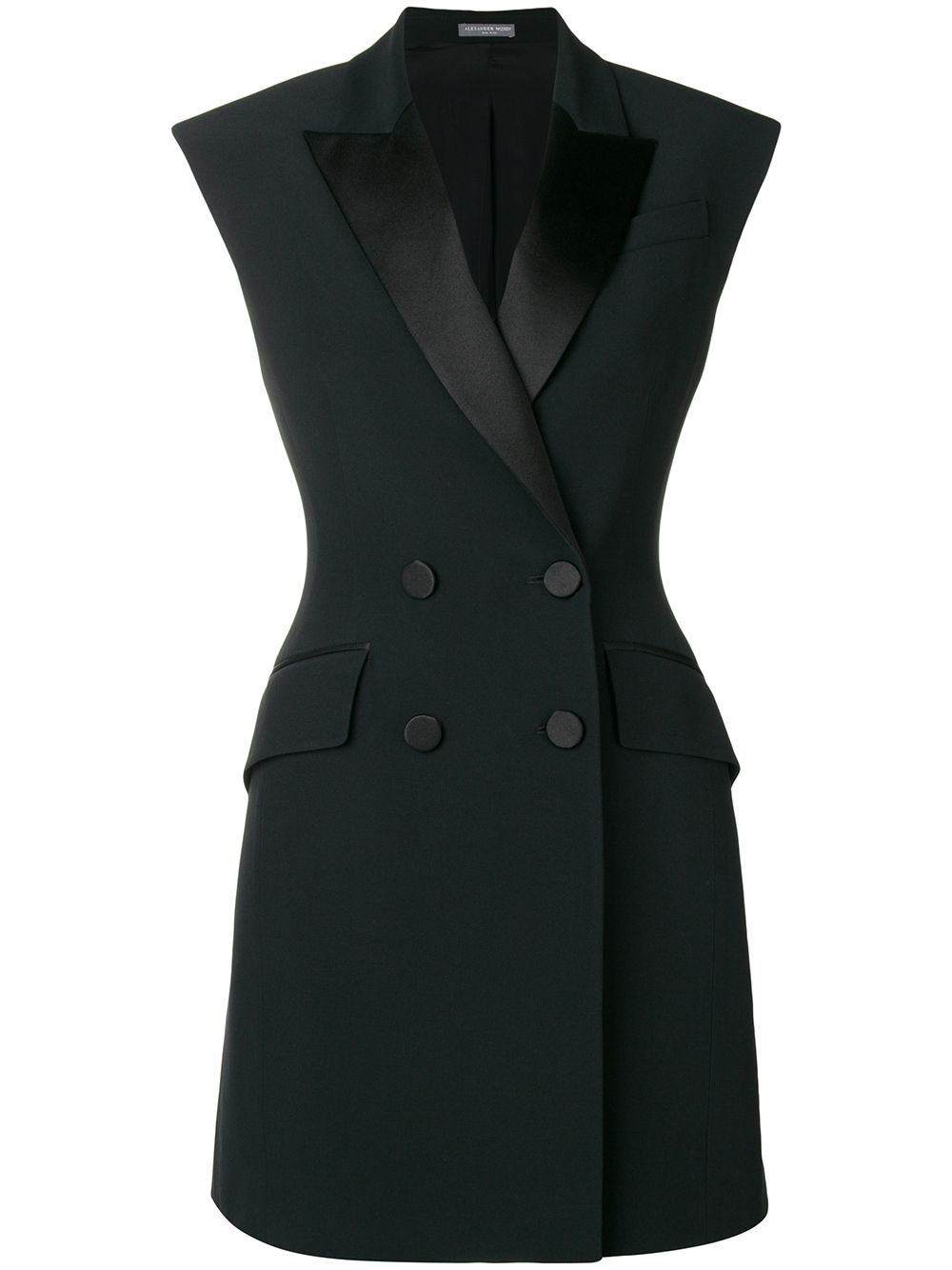 ALEXANDER MCQUEEN tuxedo dress,523082QLE4012987413