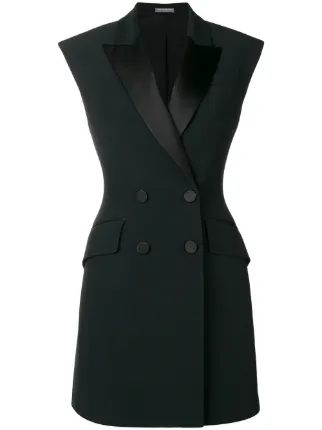 alexander mcqueen tuxedo dress