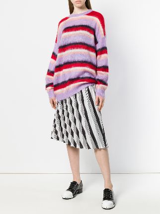 oversized striped sweater展示图