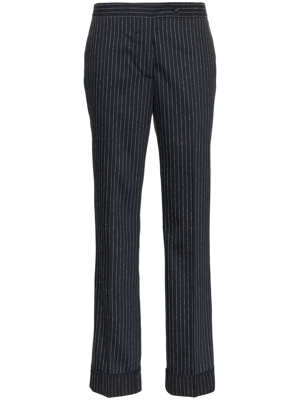 

Golden Goose navy and silver metallic venice pinstripe trousers - Azul