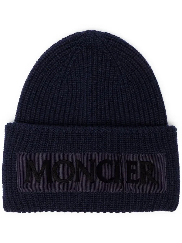 moncler white beanie