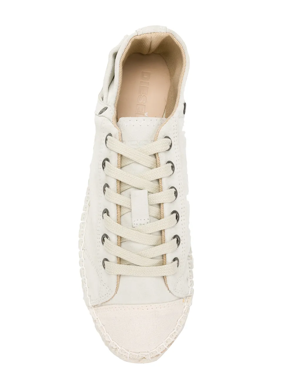 Diesel espadrille sneakers Wit