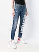 Philipp Plein painted slogan jeans