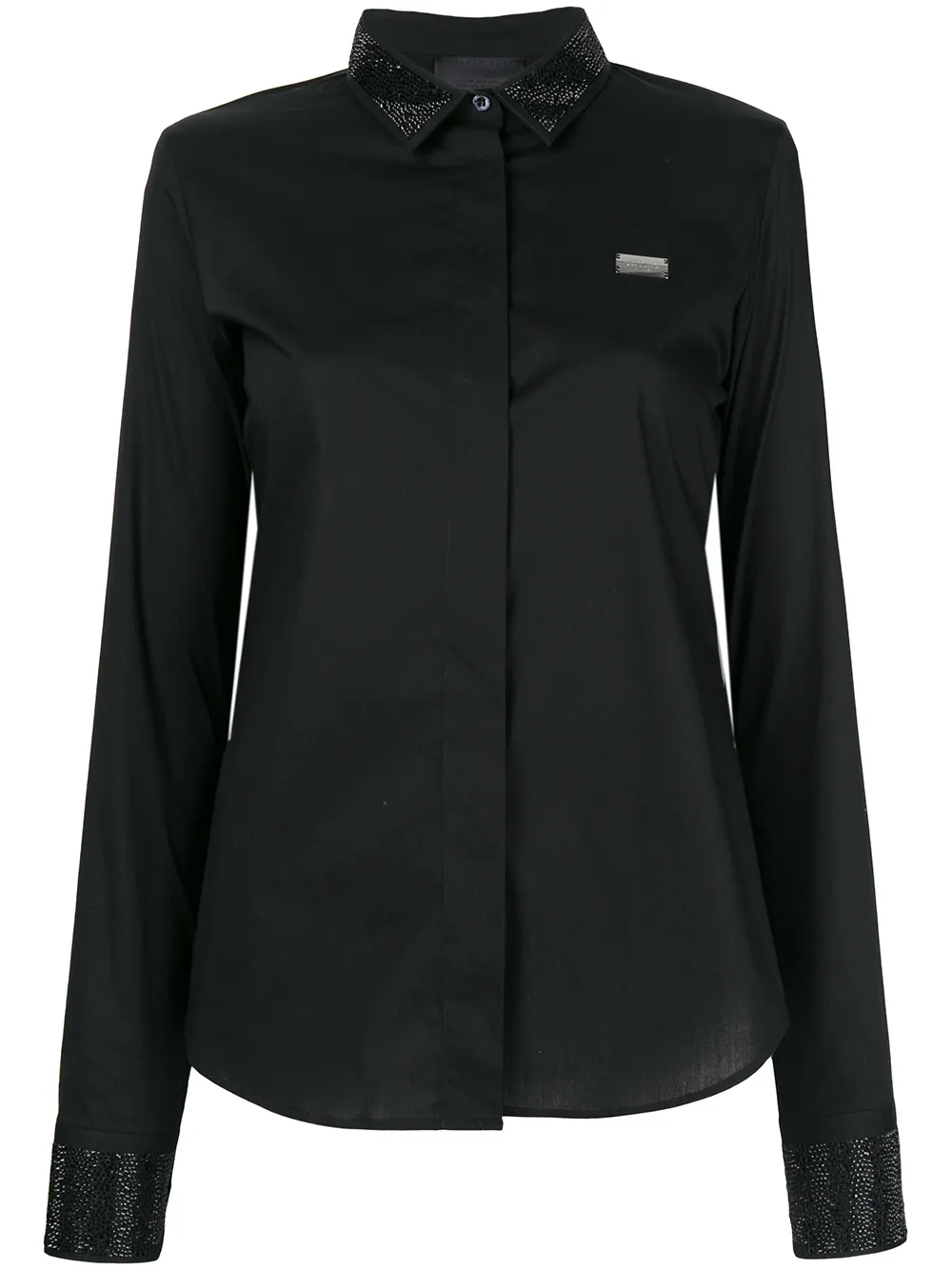 embellished collar shirt