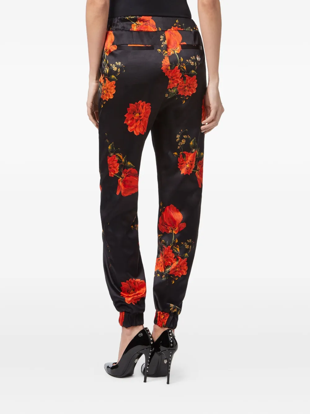 Philipp Plein Logo-detail Trousers In Black