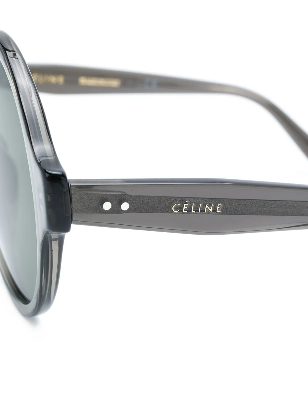 фото Celine eyewear солнцезащитные очки в массивной круглой оправе