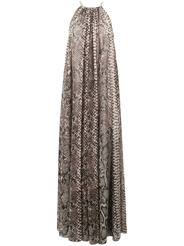 abito lungo pitonato