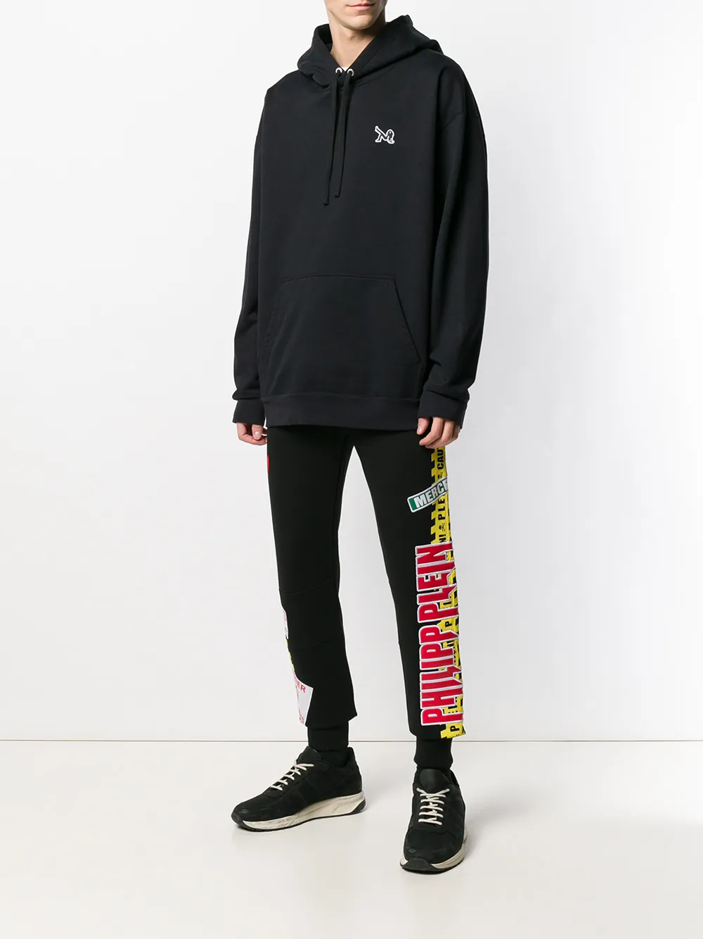 Philipp Plein trainingsbroek met danger waarschuwing - Zwart