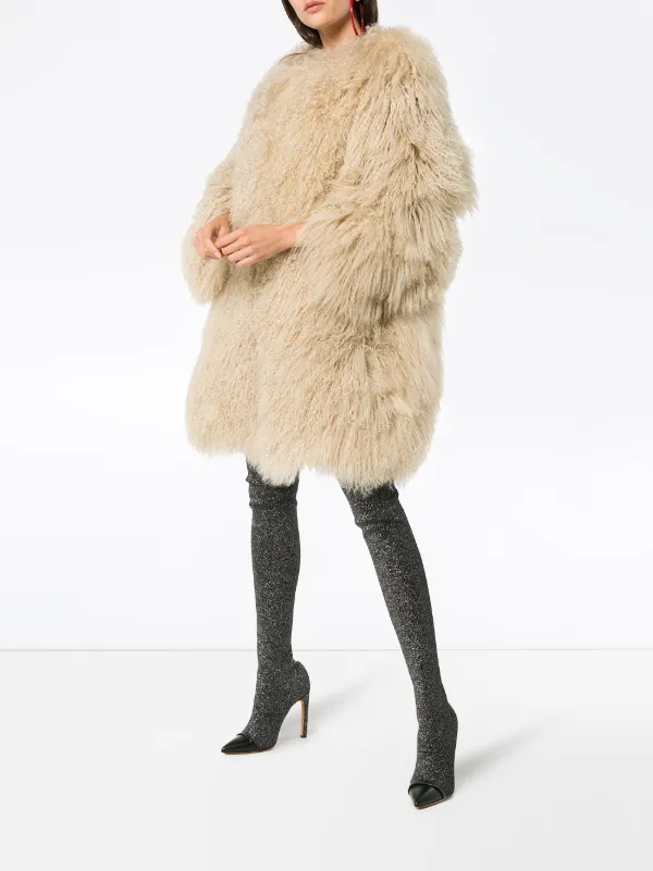 mongolian lamb coat
