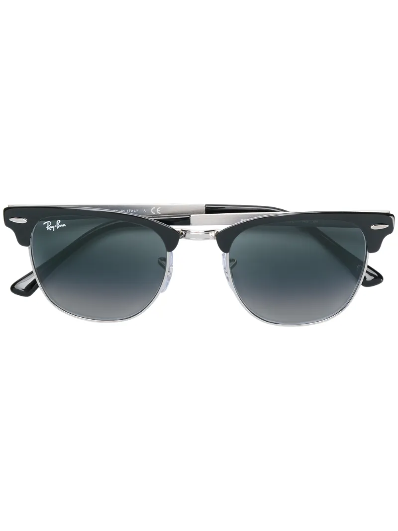 Shop Ray Ban Square-frame Sunglasses In Black
