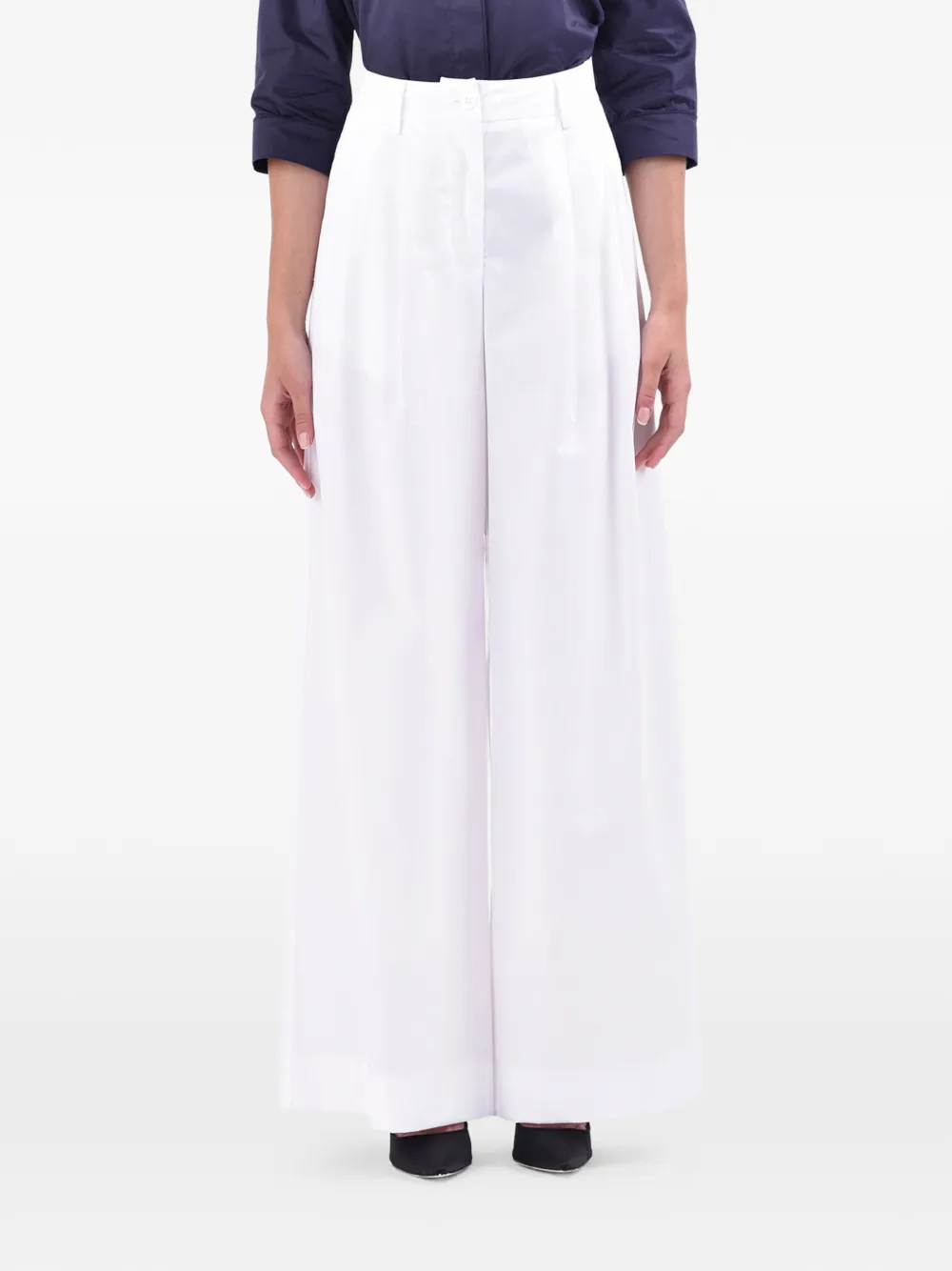 Blanca Vita flared high-waist trousers