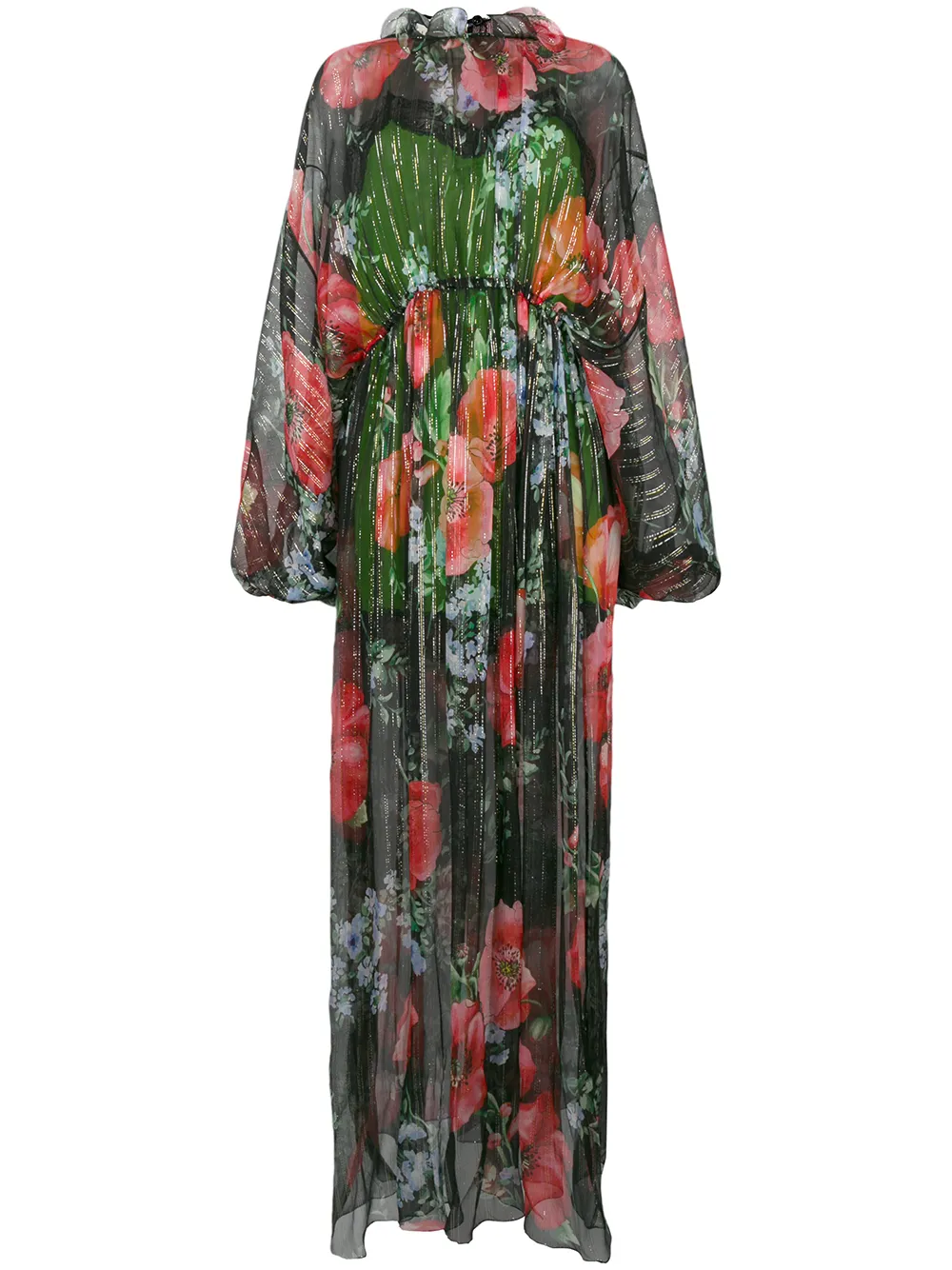 gucci floral maxi dress