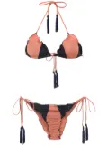 Brigitte triangle top bikini set - Yellow