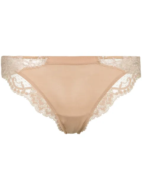 Click to view more detailed imagery on our partner's website La Perla Women's Souple Brazilian Brief In Neutrals