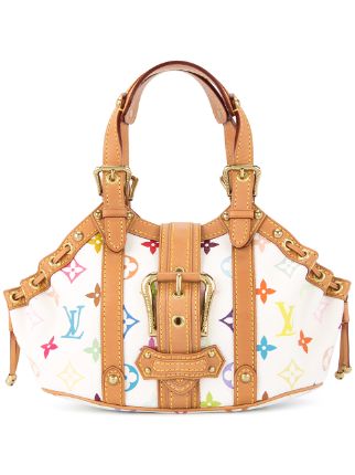 White Louis Vuitton Monogram Multicolore Theda PM Handbag