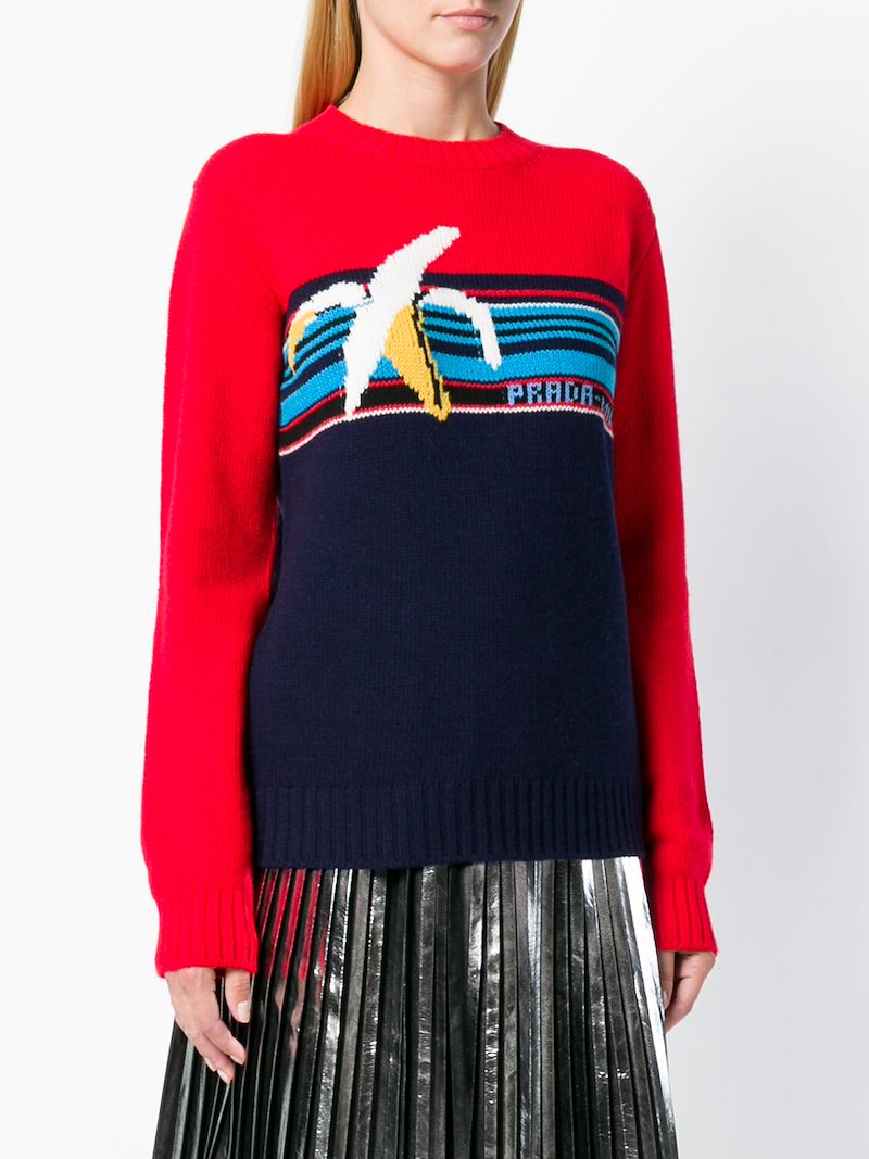 prada banana sweater