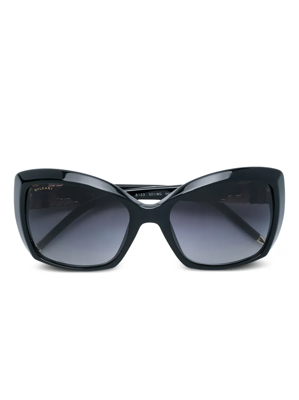 Bvlgari Pre-Owned 1990s embellished square-frame sunglasses | Black | Image 1