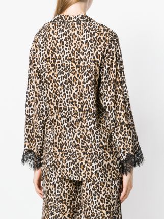 Coco leopard-print pyjama shirt展示图