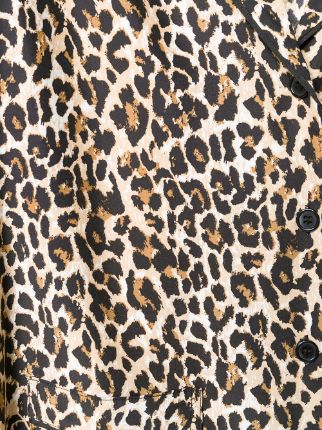 Coco leopard-print pyjama shirt展示图