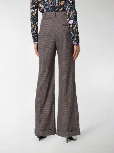 masculine wide-leg trousers brown | MODES