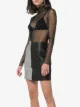 Heron Preston Minikleid mit Stehkragen