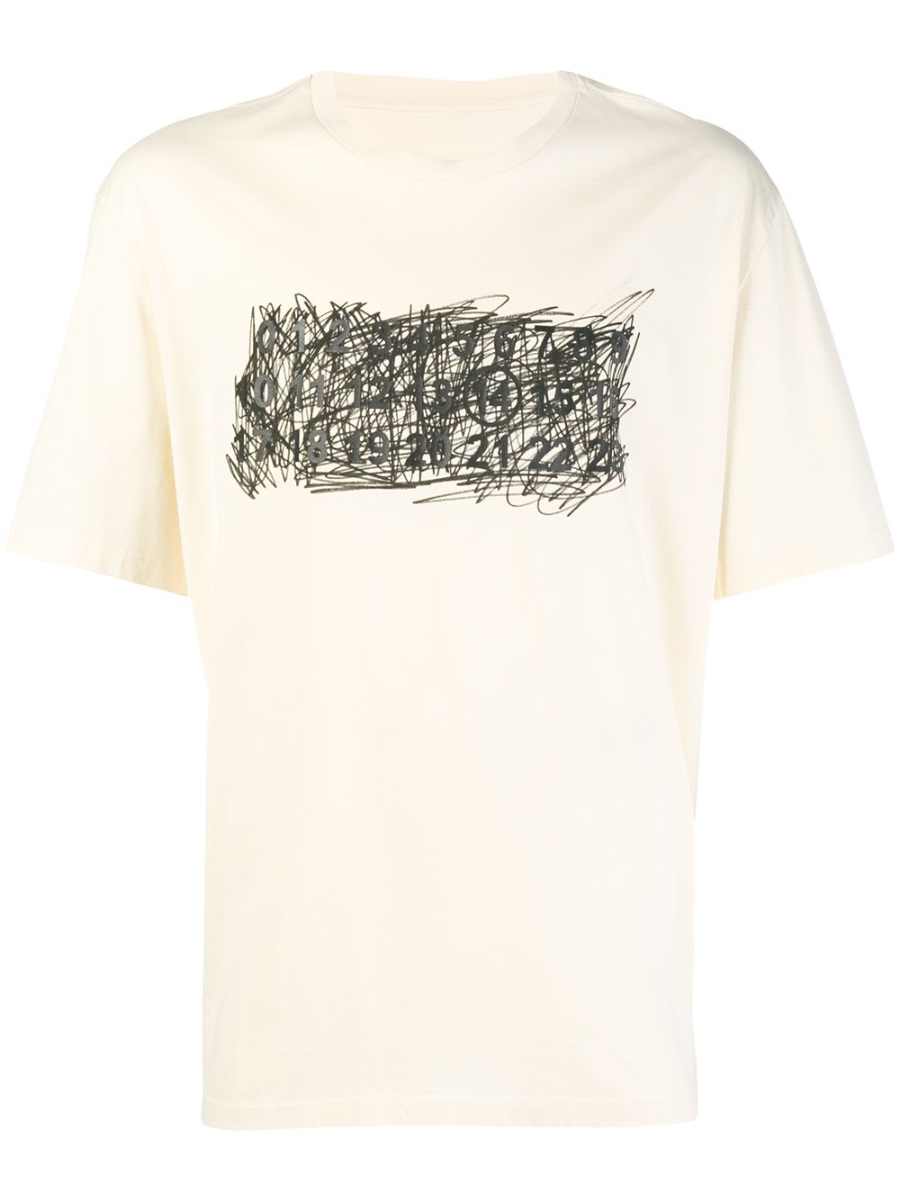 Maison Margiela Graffiti Print Short In Yellow & Orange