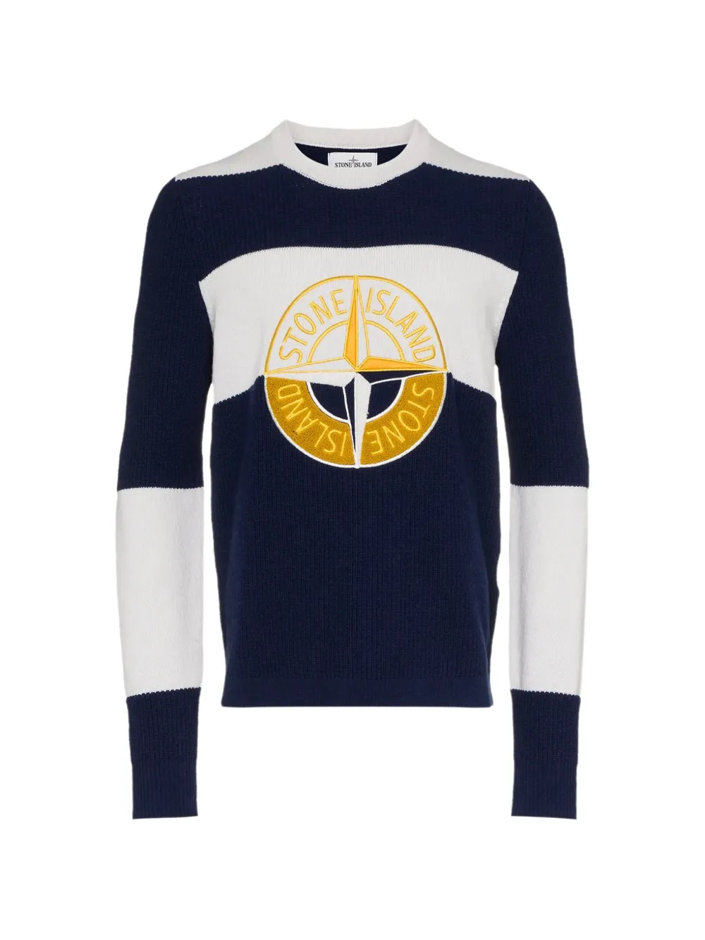 Stone Island Pullover mit Logo - Blau