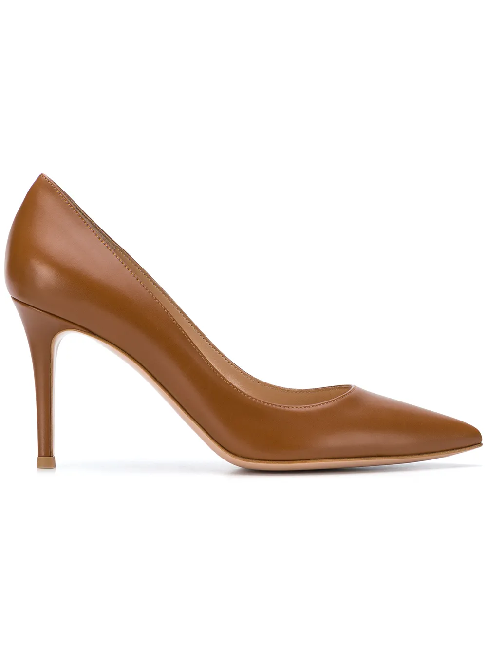 Gianvito Rossi klassieke puntige pumps Bruin