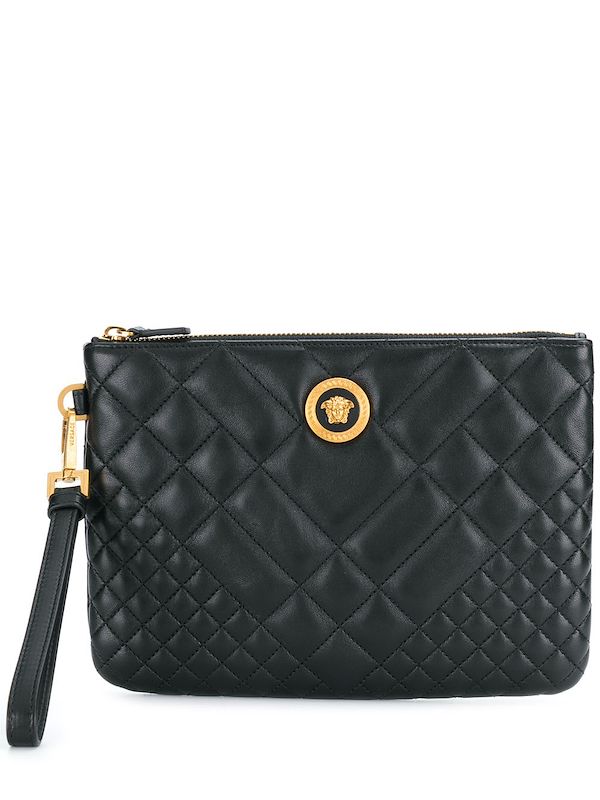 versace quilted medusa evening bag