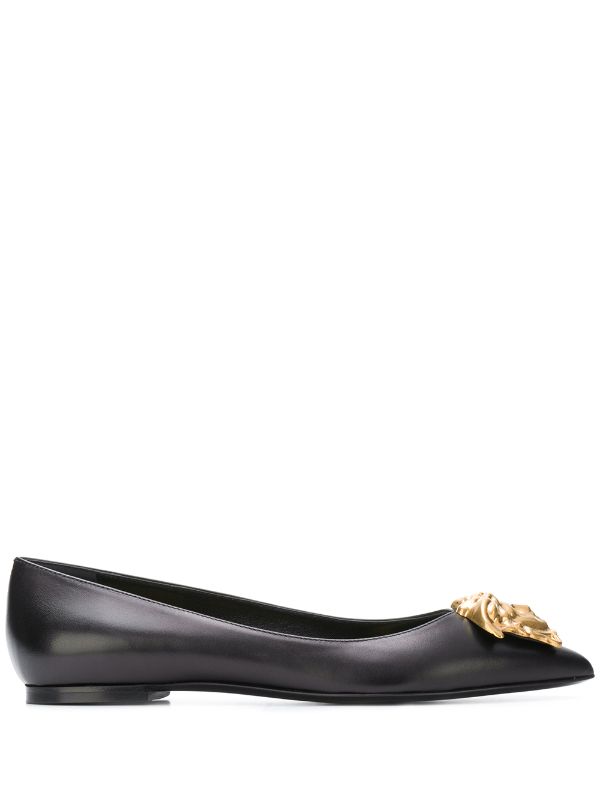 versace women's flat shoes